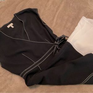 Joie color block wrap dress